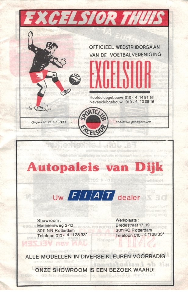 AZ Programma 15-maa-1987 Excelsior uit